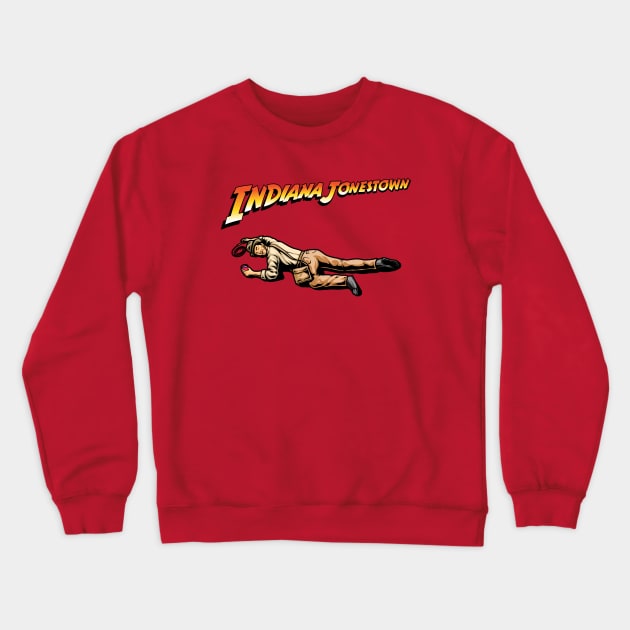 Indiana Jonestown Crewneck Sweatshirt by Designs By JG